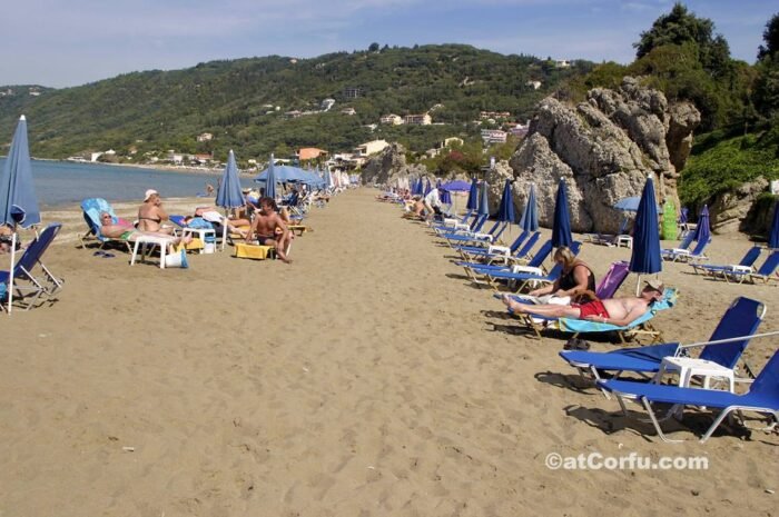 Korfu Fotos, Strand von Agios Gordis