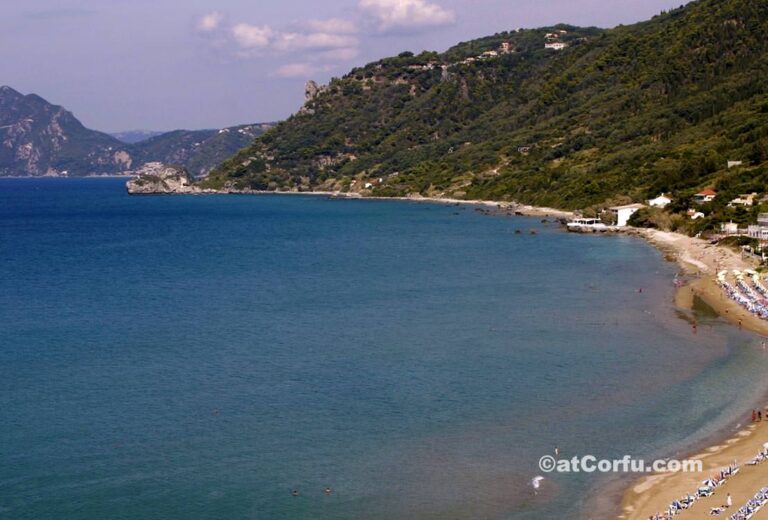Korfu Fotos, Strand von Agios Gordis