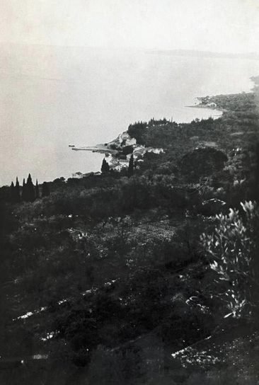 Benitses - von San Stefano Hügel um 1970