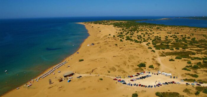 Issos Strand auf Korfu