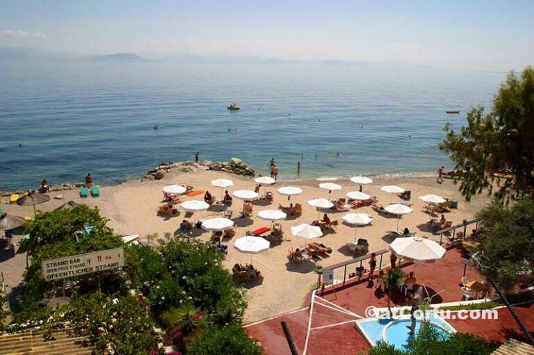 Benitses - Strand unter San Stefano