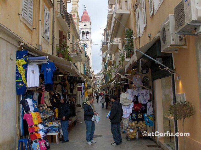Korfu Fotos - St Spiridon Straße