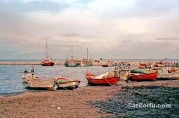 Benitses Hafen 1960