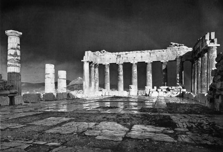 Griechenland alte Fotos - Parthenon bei 1908