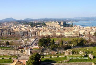 Korfu Fotos - Stadt aus alter Festung
