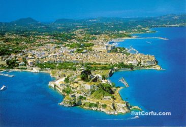 Korfu Fotos - alte Festung aus der Luft
