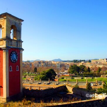 Korfu Fotos - Uhrturm in der alten Festung