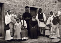 1913 die Familie eines Priesters in Gemeno von Korinth