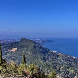 Korfu Blick von Agia Triada Hügel