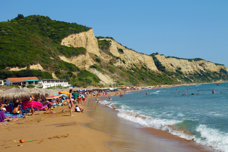 Gardenos Strand im Südwesten von Korfu
