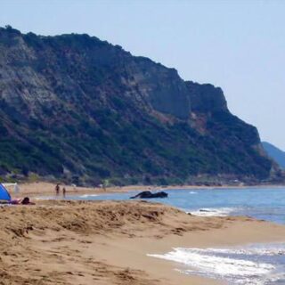 Gardenos Großer Sandstrand in Vitalades Korfu