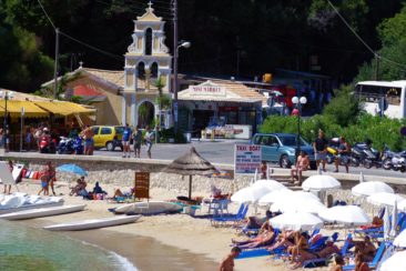 Paleokastritsa Strand Agios Spiridon