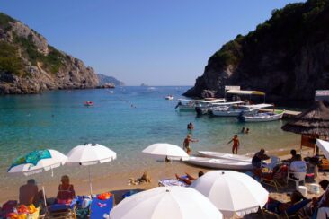 Paleokastritsa Strand Agios Spiridon