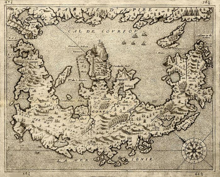 Korfu Karte von 1575