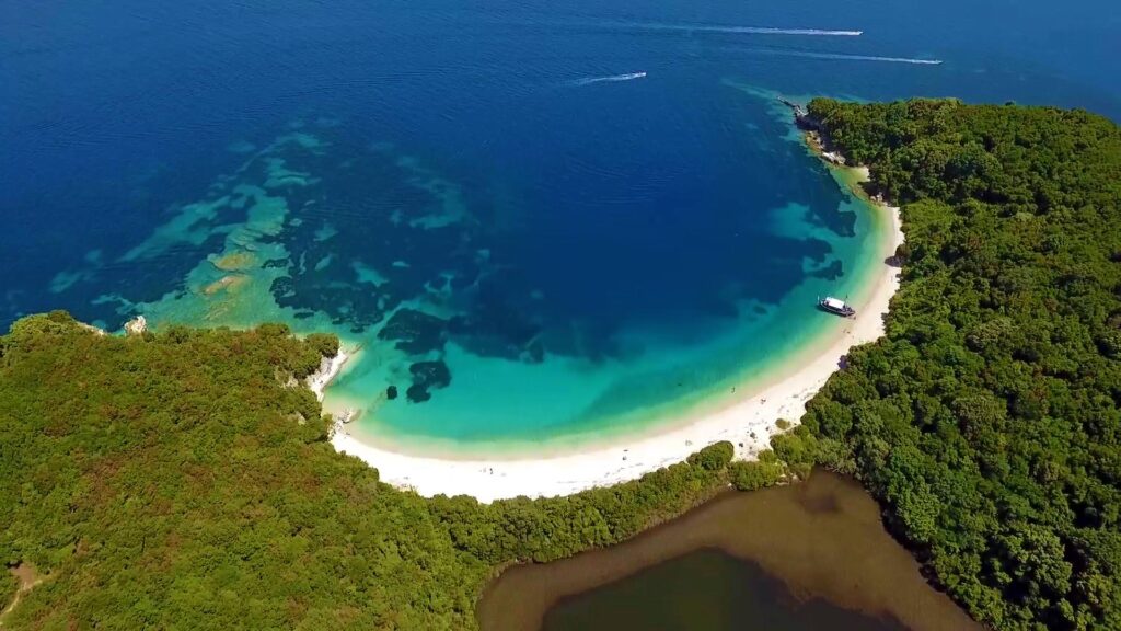 Akoli Strand bei Erimitis Corfu