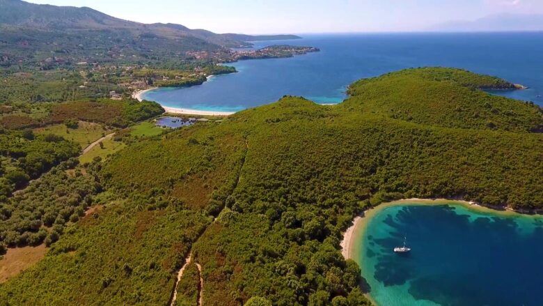 Avlaki Strand in Erimitis Corfu