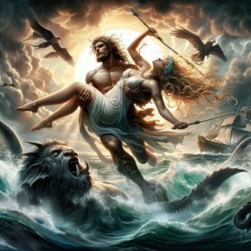 Perseas rescuing Andromeda