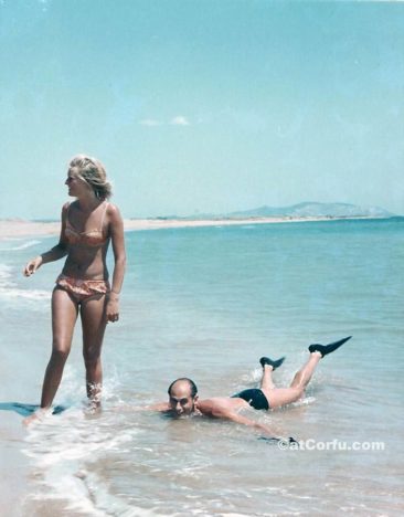 Μπενίτσες - στην παραλία Χαλικούνα 1974