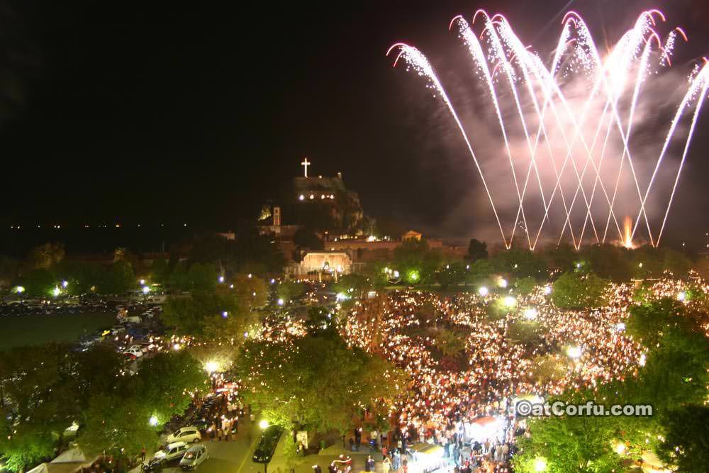 Πάσχα στην Κέρκυρα - τα πυροτεχνήματα