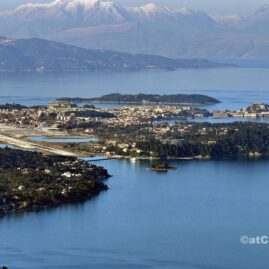 Άποψη της Κέρκυρας από την κορυφή του Σταυρού