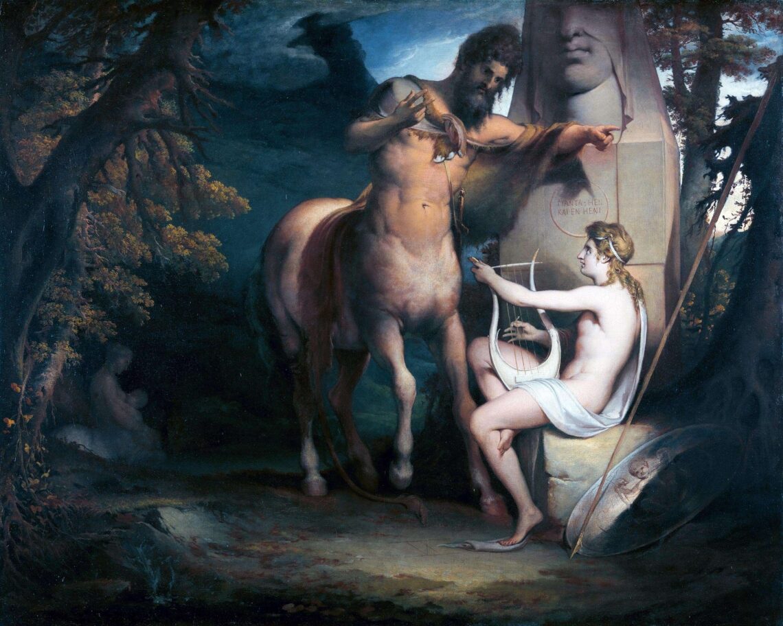Η Εκπαίδευση του Αχιλλέα [1772, Βασιλική Ακαδημία Τεχνών, Λονδίνο, κατάλογος έκθεσης]
