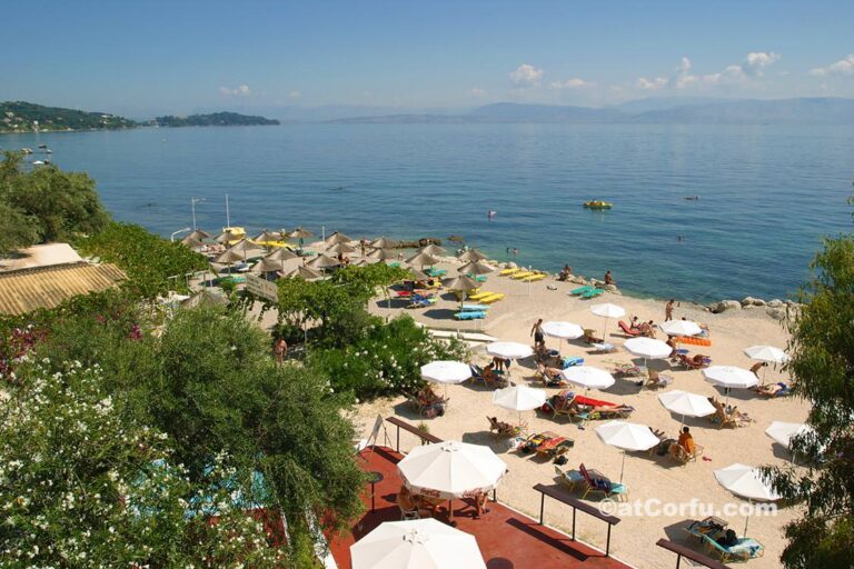 Benitses Beach under Angsana hotel