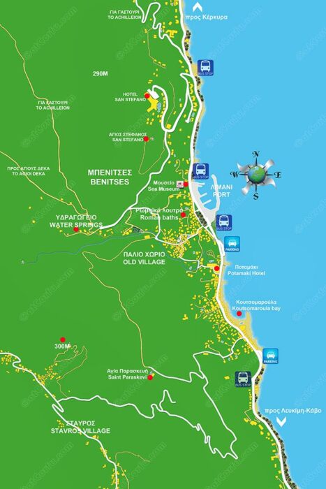 Benitses Map