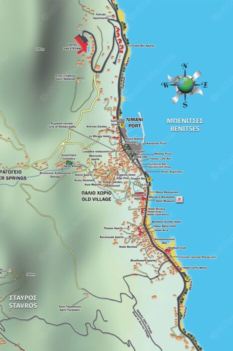 Benitses map