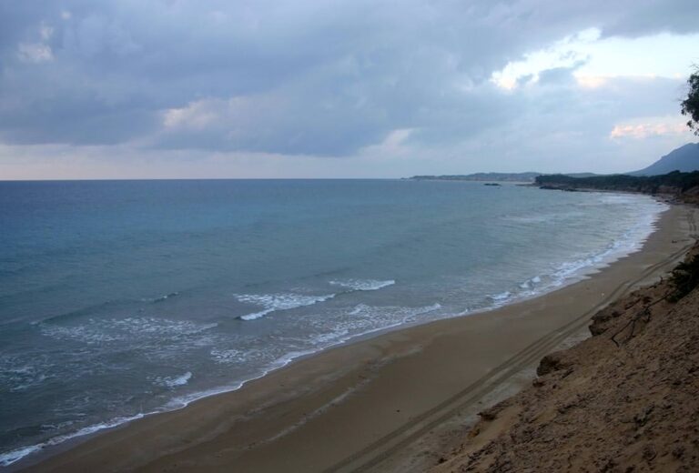 Chalikounas Beach in the winter