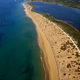 Chalikounas Beach long sandy strech