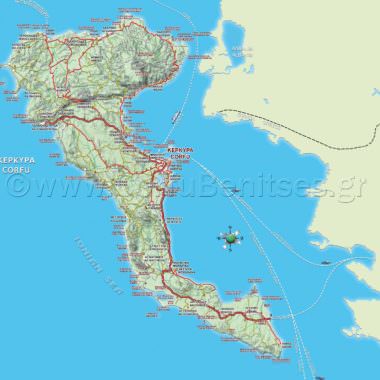 Corfu map