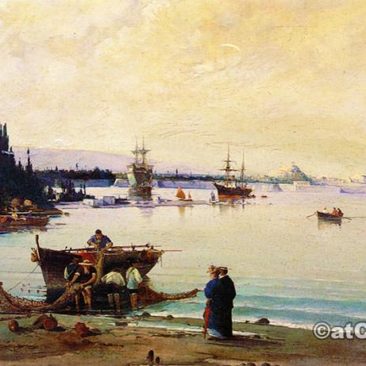 Fishermen at Garitsa below fortress