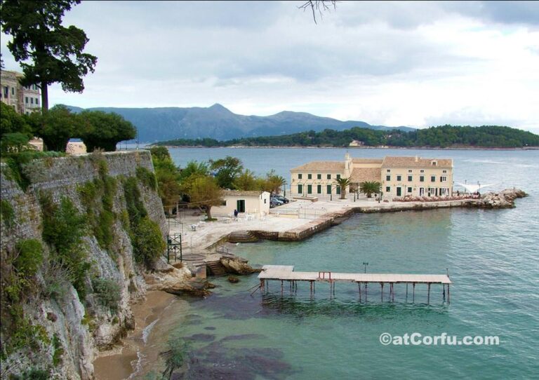 Faliraki under Corfu old fortress
