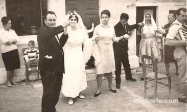 At Vandoros building - Mourmouris marriage 1964
