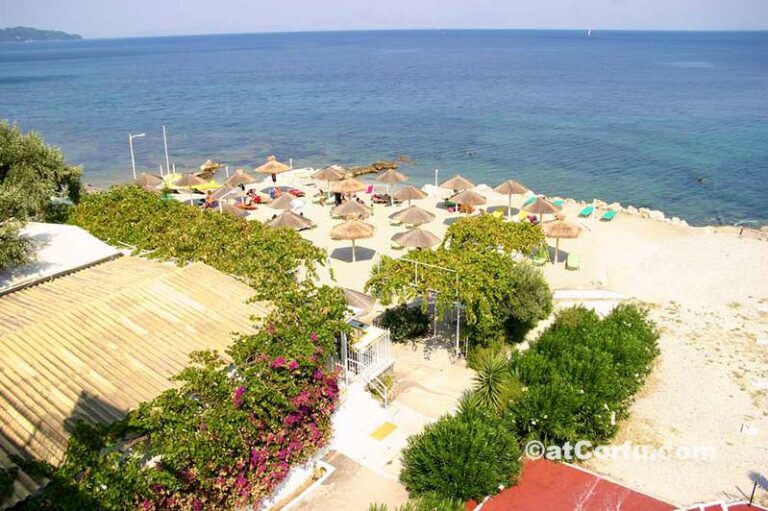 Benitses Beach under Angsana hotel