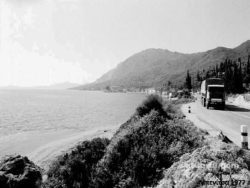 The road from Benitses to Corfu 1977