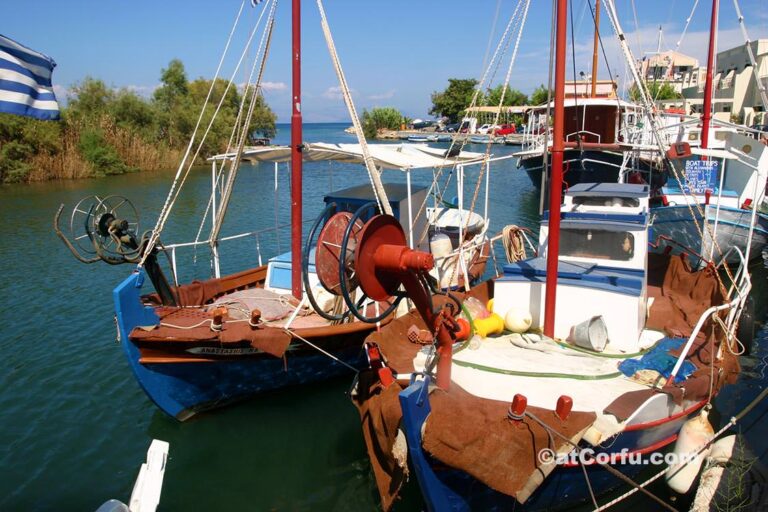In the port of Lefkimi