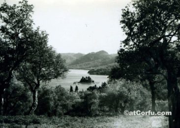 Mouse island from Kanoni - A virgin landscape at 1950