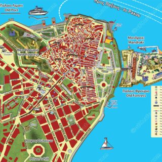 Corfu Old Town Walking Map