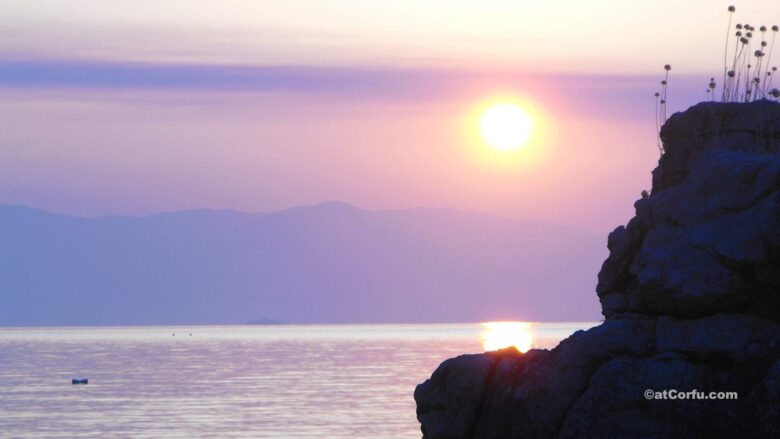 Corfu Benitses, on Laopetra rock