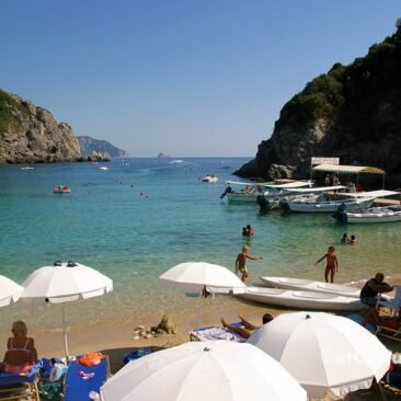 Agios Spiridon Beach in Paleokastritsa