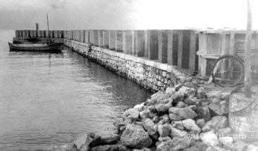 Benitses old port construction 1960