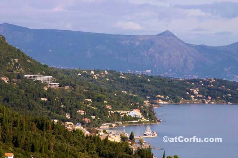 Corfu view from a south hill