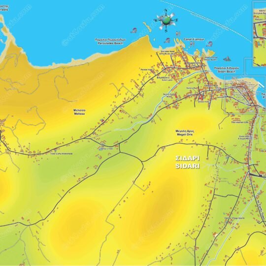 Sidari Map 540x540 