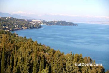Corfu view from Tsaki