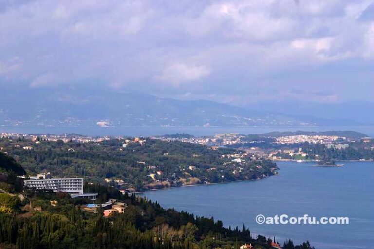 Corfu view from Agia Triada hill
