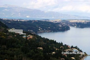 Corfu view from a south hill
