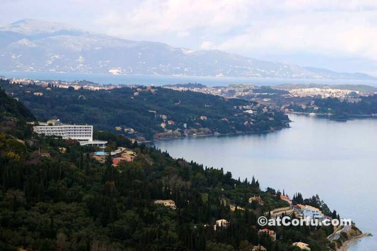 Corfu view from a south hill