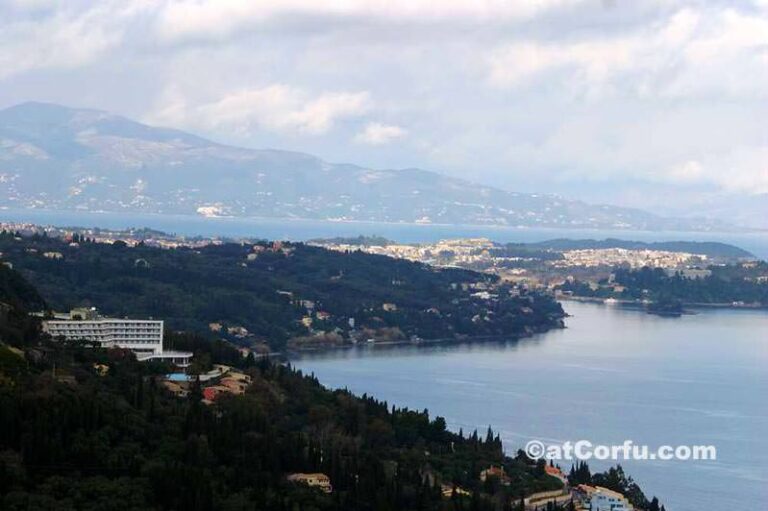 Corfu view from Agia Triada hill