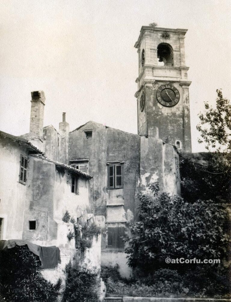 The Tower inside old fortress in Corfu